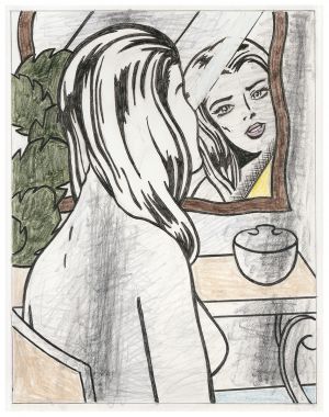 Artwork: Nude at Vanity (Study), 1994 (RLCR 4282)