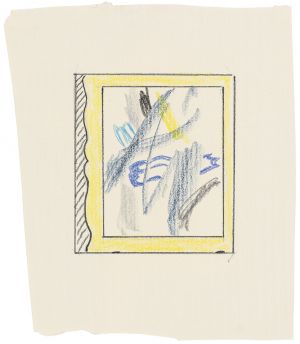 Artwork: Abstraction with Frame II (Study), c. 1982 (RLCR 3085)
