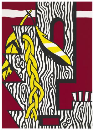 Artwork: Head with Braid and Feathers, 1979 (RLCR 2829)