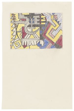 Artwork: American Indian Theme VI (Study), 1979 (RLCR 2796)