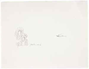 Artwork: Scholar's Rock and Figure (Studies), 1996 (RLCR 4576)