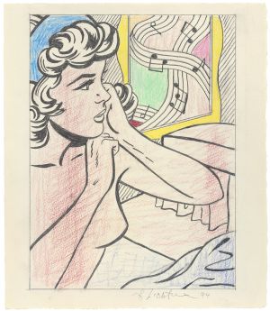 Artwork: Nude with Joyous Painting (Study), 1994 (RLCR 4296)