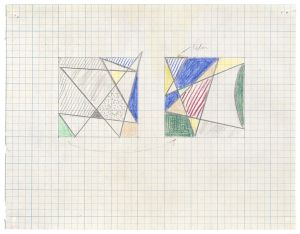 Artwork: Imperfect Diptych 46 1/4" x 91 3/8" (Study), 1987 (RLCR 3646)