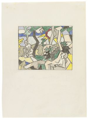 Artwork: Landscape with Figures and Sun (Study), 1980 (RLCR 2937)