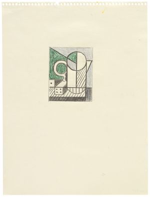 Artwork: Purist Painting with Dice (Study), 1975 (RLCR 2391)