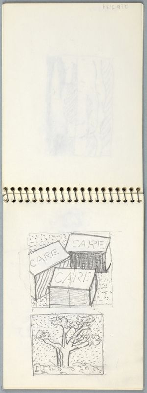 Artwork: CARE Poster and Rain Forest (Studies), c. 1991 (RLCR 4095.13)