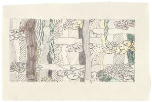 Artwork: Water Lilies with Willows (Study), 1992 (RLCR 4168)