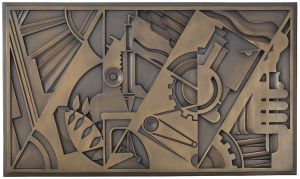 Artwork: Peace Through Chemistry Bronze, 1969 (published 1971) (RLCR 1809)