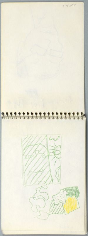 Artwork: Interior with Three Hanging Lamps (Study), c. 1991 (RLCR 4095.2)