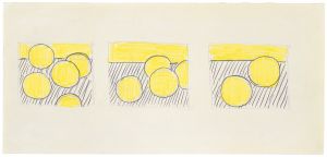 Artwork: Grapefruit Triptych (Study), 1972 (RLCR 2021)