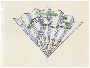 Artwork: Japanese Fan (Study), 1992 (RLCR 4137)