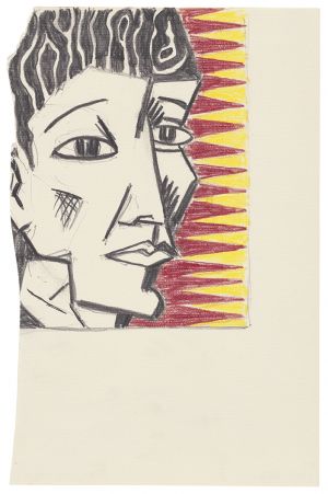 Artwork: Expressionist Head (Study), 1980 (RLCR 2902)