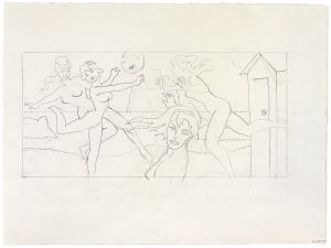 Artwork: Beach Scene with Starfish (Study), 1995 (RLCR 4349)