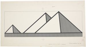 Artwork: Pyramids (Color Separation), 1969 (RLCR 1755.1)