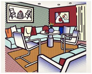 Interior with Red Wall, 1991 (RLCR 4044) | Catalogue entry | Roy