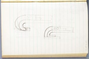 Artwork: Modern Sculpture with Three Voids (Studies), c. 1968 (RLCR 1014.11)