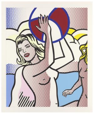 Artwork: Nude with Beach Ball (Study), 1994 (RLCR 4291)
