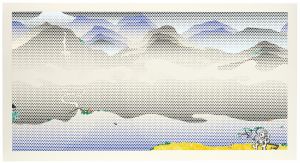 Artwork: Landscape with Scholar's Rock (Study), 1996 (RLCR 4552)