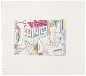Artwork: Interior with House out the Window (Study), 1997 (RLCR 4704)