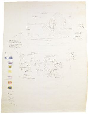 Artwork: Haystack and Haystacks (Studies), c. 1968 (RLCR 1531)