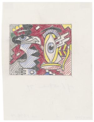 Artwork: Two Figures, Indian (Study), 1979 (RLCR 2856)