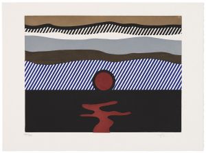 Artwork: Illustration for "De Nouveau au-dessus de Denver", 1992 (RLCR 4139.6)