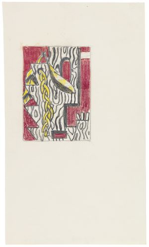 Artwork: Head with Braid and Feathers (Study), 1979 (RLCR 2828)