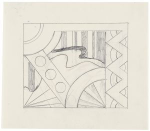 Artwork: Modern Painting with Zigzag (Study), 1967 (RLCR 1440)