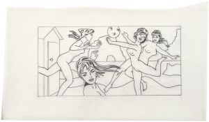 Artwork: Beach Scene with Starfish (Study), 1995 (RLCR 4350)