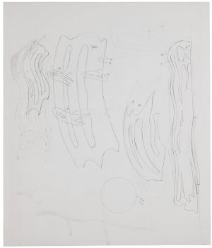 Artwork: Brushstroke Head I (Study), c. 1986 (RLCR 3506)