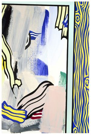 Artwork: Painting with Blue and Yellow Wood Grain, 1983 (RLCR 3225)
