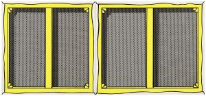 Artwork: Stretcher Frames – Two Panels, 1968 (RLCR 1612)