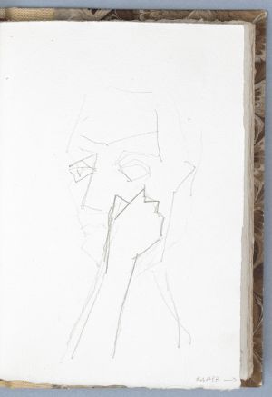 Artwork: Expressionist Head (Study), c. 1980 (RLCR 3001.10R)