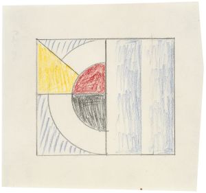 Artwork: Red, Yellow and Blue Modern Painting (Study), c. 1967 (RLCR 1479)