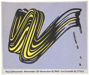 Artwork: Brushstroke Poster, 1965 (RLCR 4803)  Mailer verso