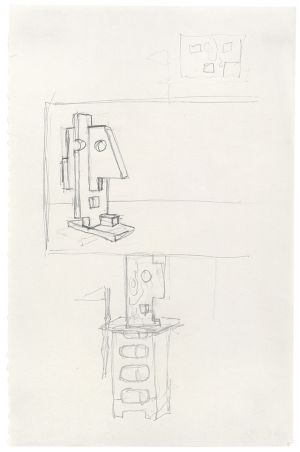 Artwork: The Conversation and Figure with Banner (Studies), 1977 (RLCR 2668)