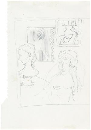 Artwork: Nude with Bust (Study), c. 1995 (RLCR 4408)