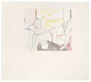 Artwork: Interior with Woman Leaving (Study), 1997 (RLCR 4728)