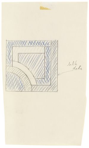 Artwork: Modern Painting with Blue and Black (Study), c. 1967 (RLCR 1377)