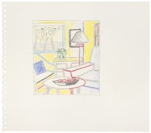 Artwork: Interior with Painting of Trees (Study), 1997 (RLCR 4720)