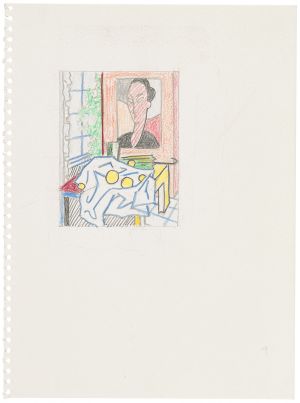 Artwork: Still Life with Portrait of a Woman (Study), 1997 (RLCR 4741)
