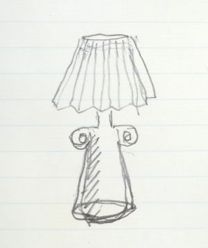 Artwork: Lamp (Study), c. 1991–94 (RLCR 4096.11)  REF NB1: Page 48