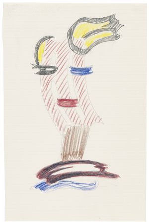 Artwork: Brushstroke Head I (Study), c. 1986 (RLCR 3505)