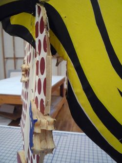 Brushstroke Head II (Model), c. 1986 (RLCR 3509). Detail