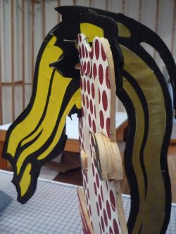 Brushstroke Head II (Model), c. 1986 (RLCR 3509). Detail