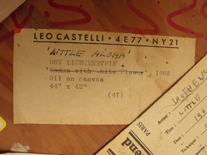 Little Aloha, 1962 (RLCR 705). Leo Castelli label with corrected title