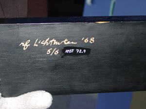 Modern Sculpture with Three Voids, 1968 (fabricated 1968) RLCR 1568.5/6.  Inscription