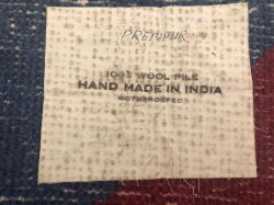 Modern Tapestry, 1967 (manufactured 1968–1973) RLCR 1509.HC (LC G-117).  Manufacturer's label with quality approval code PREMPUR