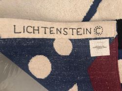 Modern Tapestry, 1967 (manufactured 1968–1973) RLCR 1509.HC (LC G-117).  Stitched artist's name