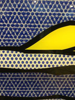 Sea Shore, 1964 (RLCR 945). Detail showing overlapping layers of dots